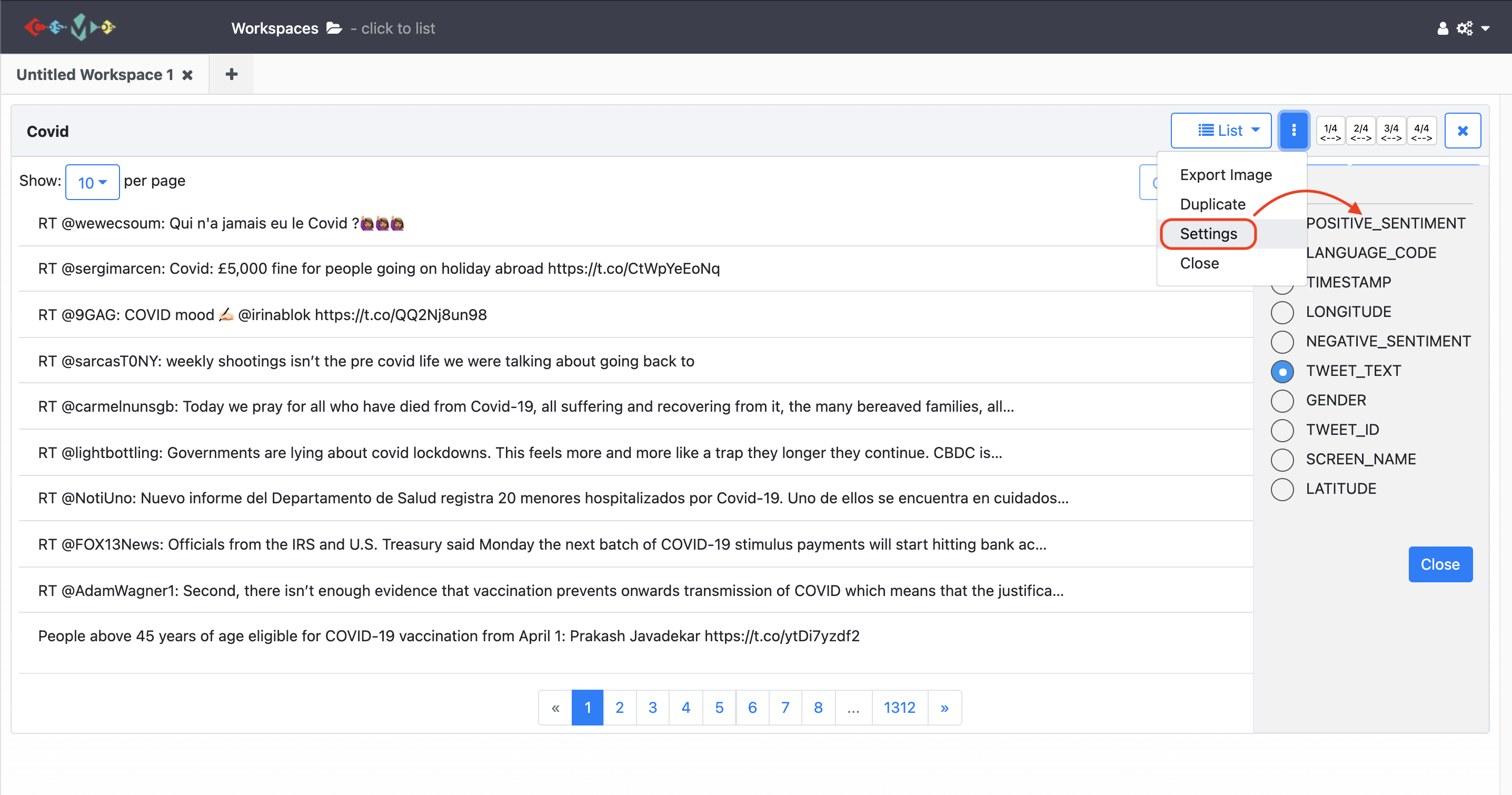 List view