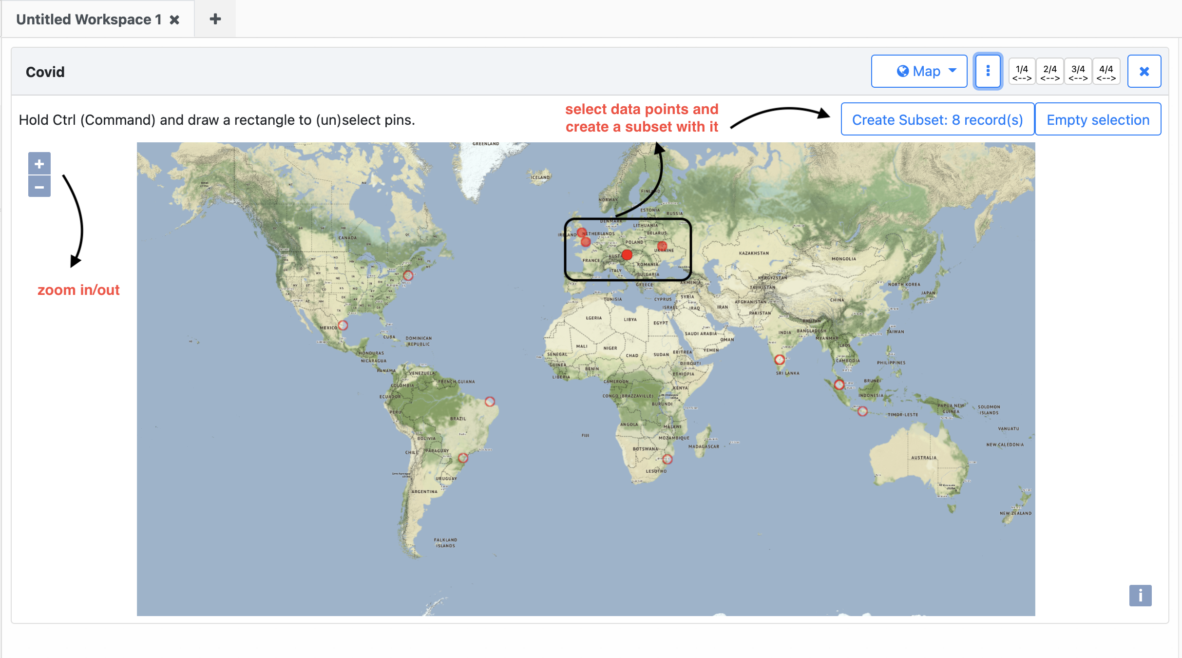Map view